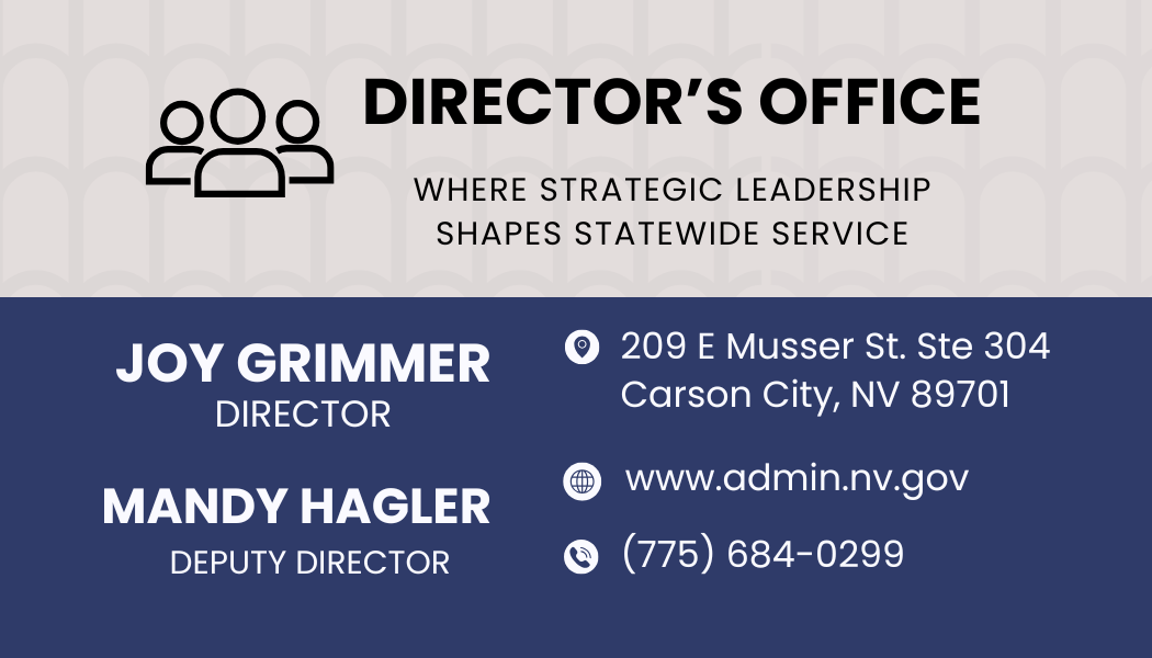 Business Card for DOA Director's Office